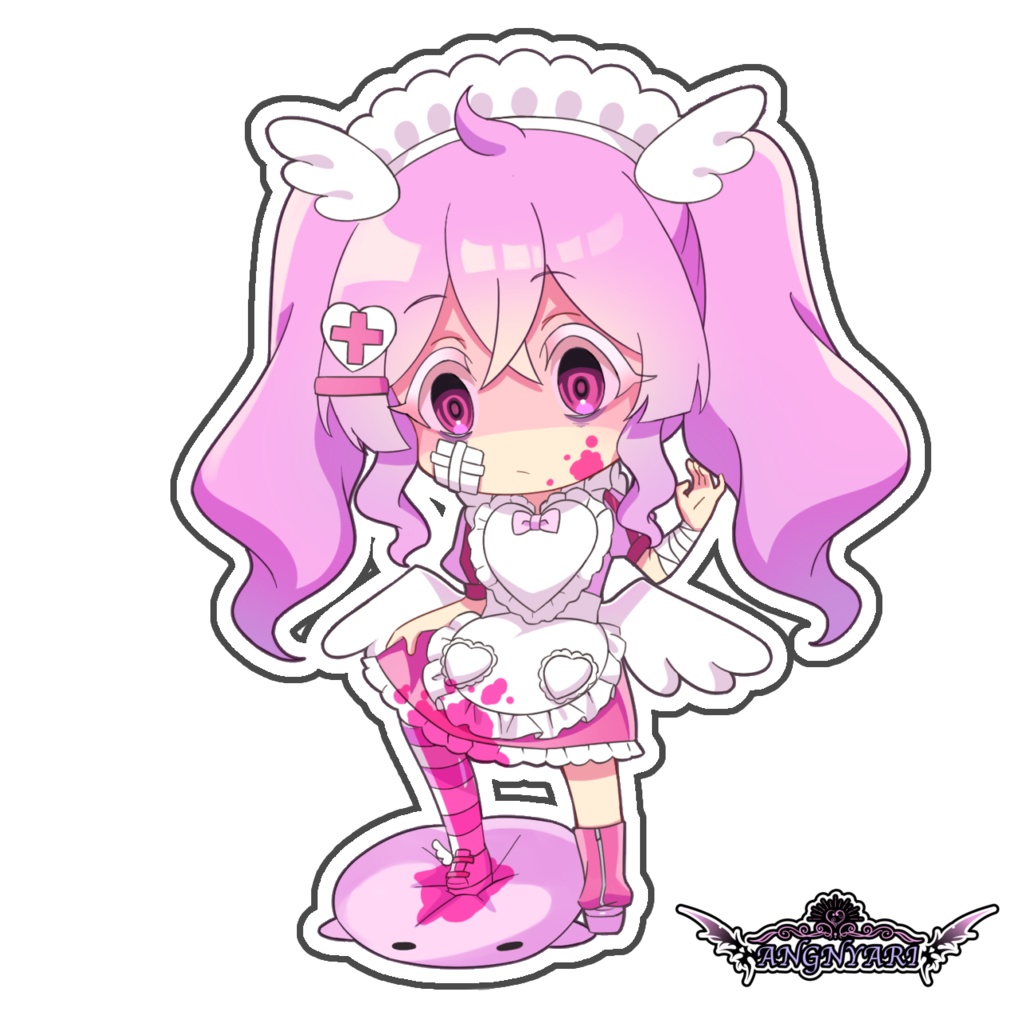 病ンぐにゃりタコ虐踏みつけアクリルキーホルダー