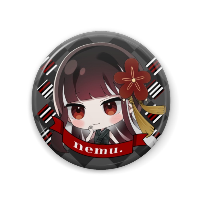 nemu. 2周年記念缶バッチ