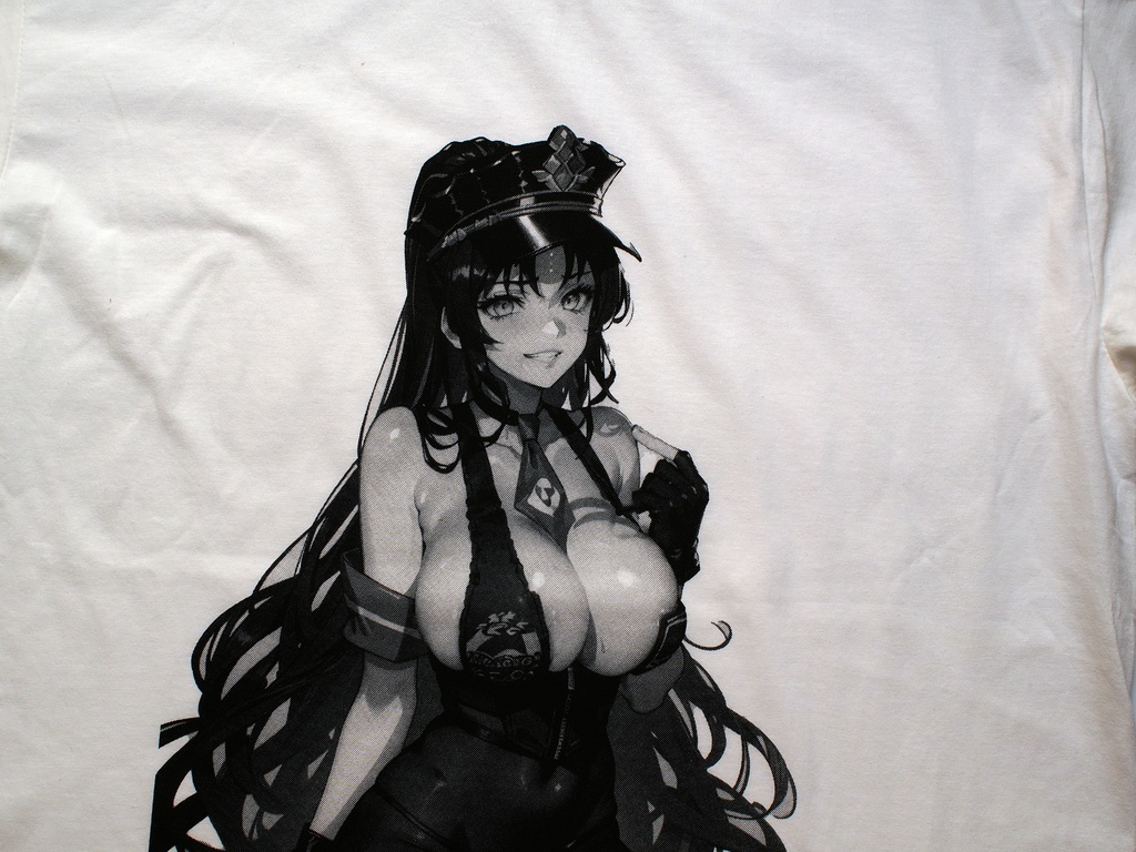 【無料サンプル】殺生院キアラ 手刷りTシャツ【Lサイズ】