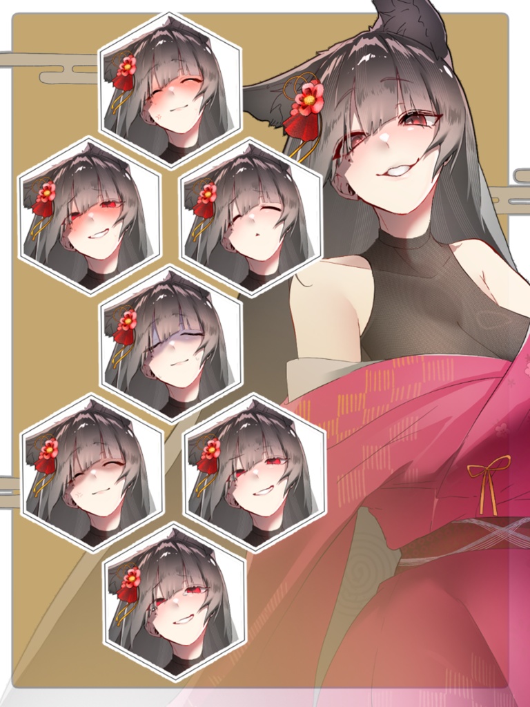 【立ち絵素材】狐女ちゃん