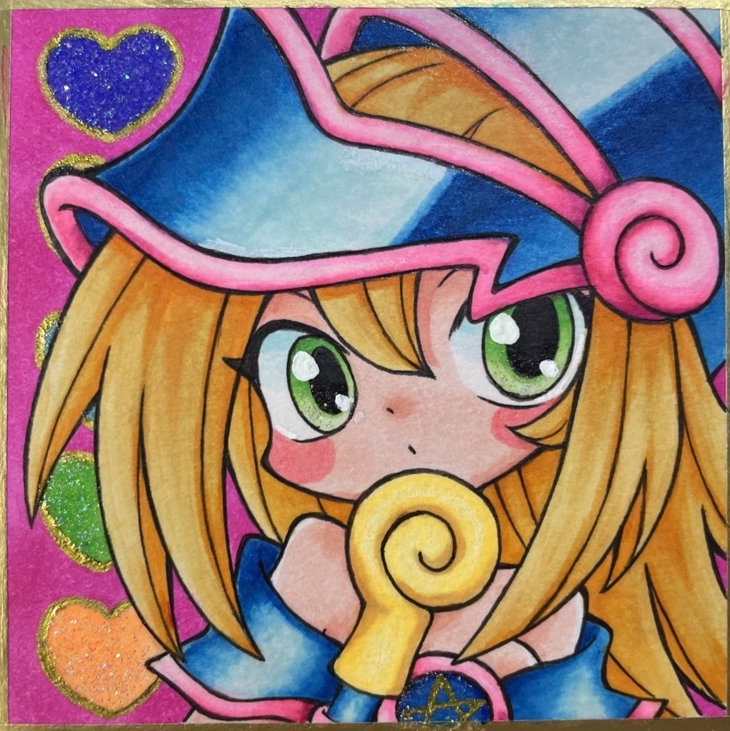 ブラック・マジシャン・ガール　色紙