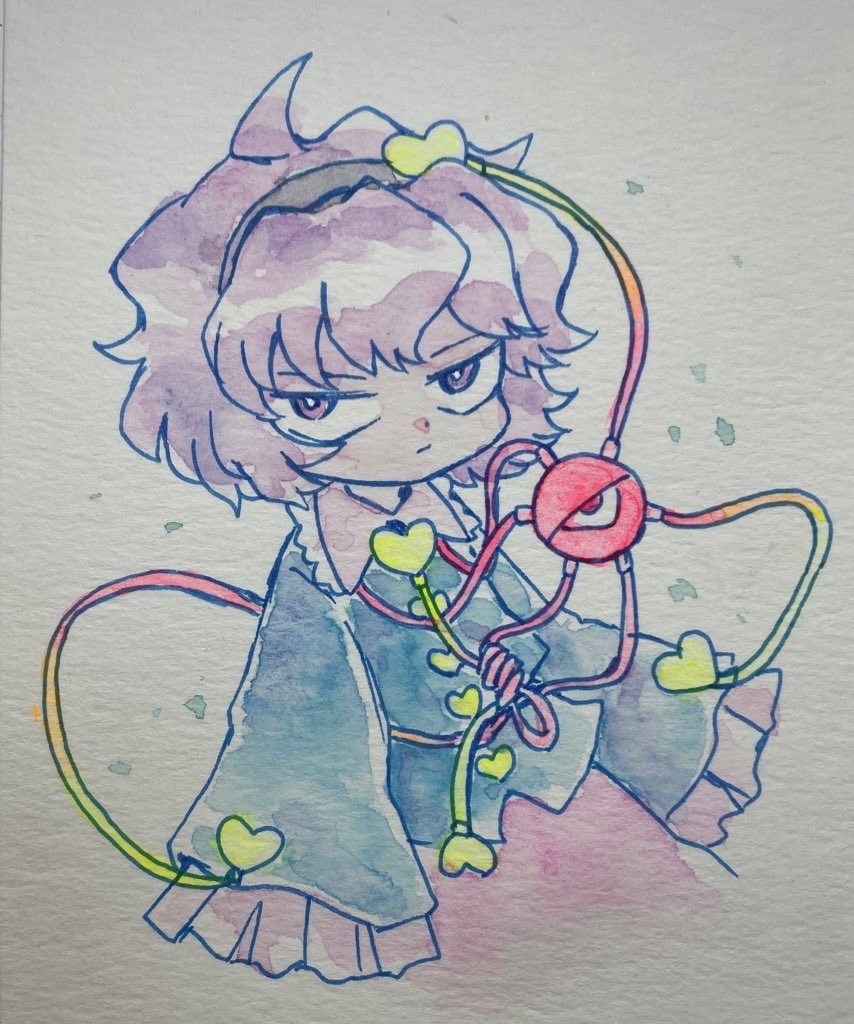 古明地さとり　イラスト原画