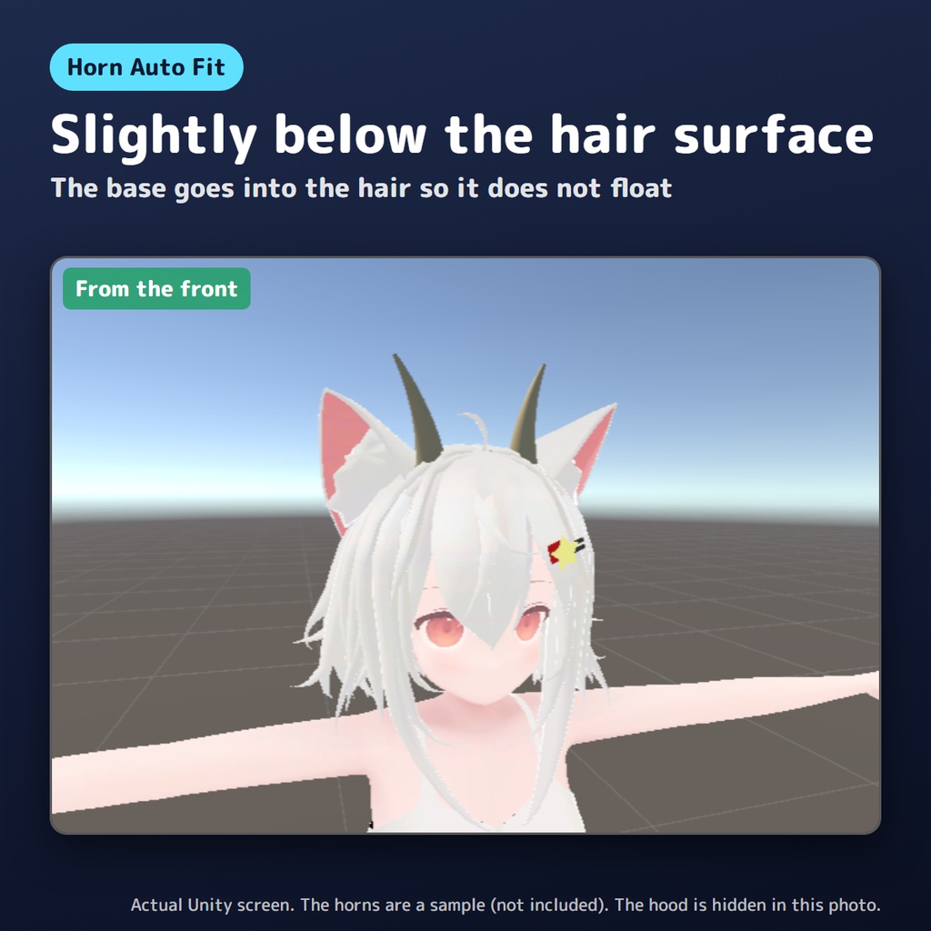 【無料版あり】ツノを自動で付けるやつ【VRChat/Unity】