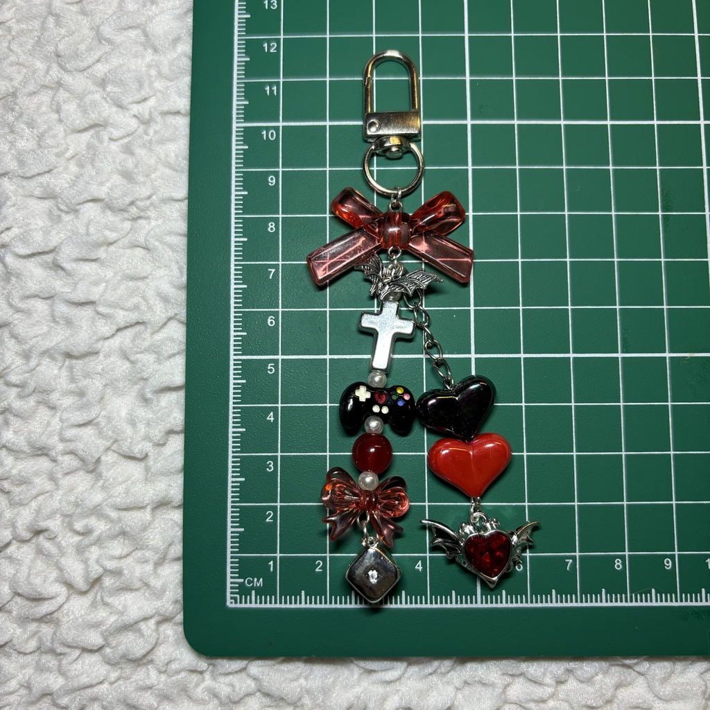 【非公式】 にじさんじ ChroNoiR 叶 さん 葛葉さん モチーフ ビーズストラップ ビーズキーホルダー 概念チャーム 🔫 🎲