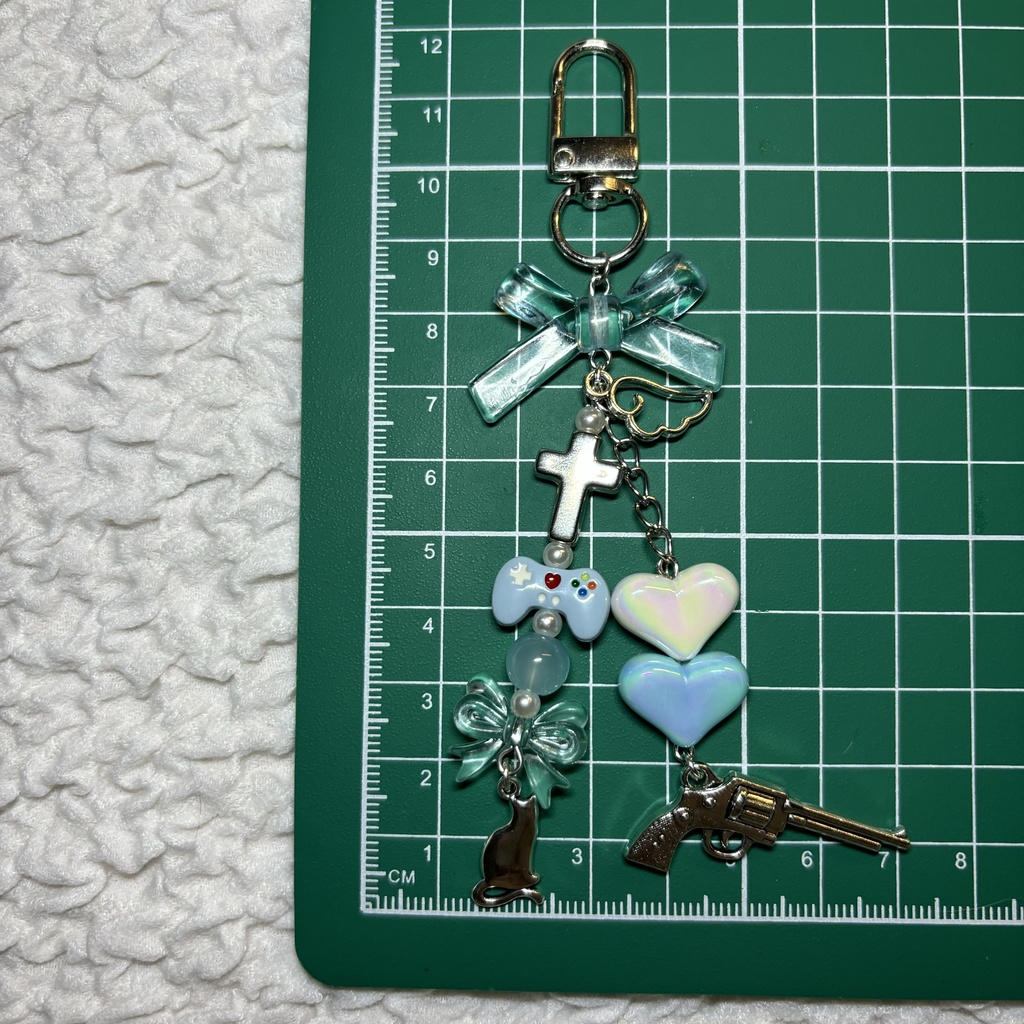 【非公式】 にじさんじ ChroNoiR 叶 さん 葛葉さん モチーフ ビーズストラップ ビーズキーホルダー 概念チャーム 🔫 🎲