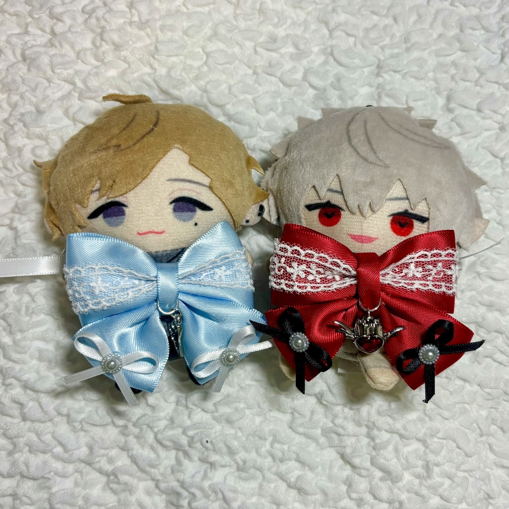 にじぱぺっと リボンチョーカー 10cmぬい  ChroNoiR モチーフ