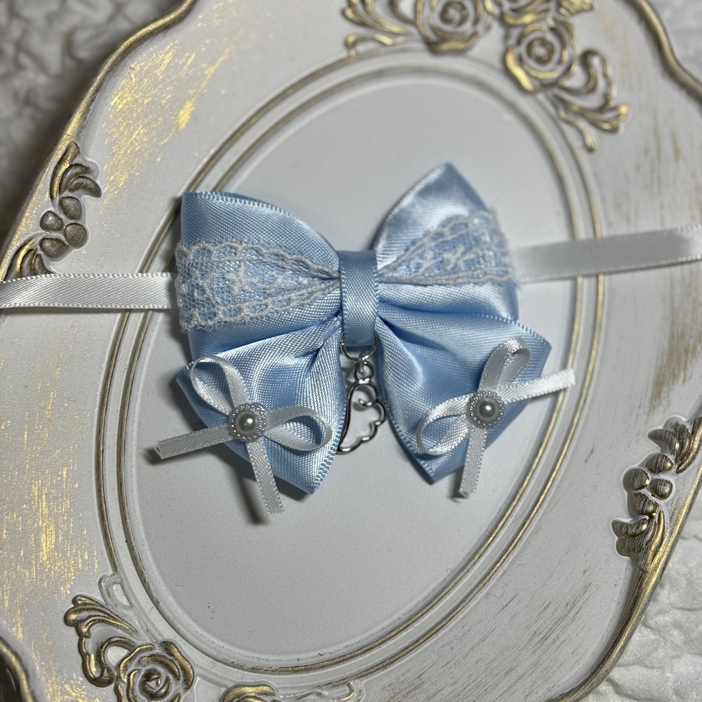 にじぱぺっと リボンチョーカー 10cmぬい ChroNoiR モチーフ