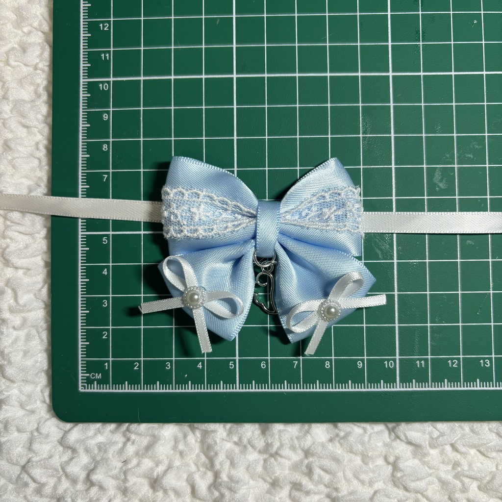 にじぱぺっと リボンチョーカー 10cmぬい ChroNoiR モチーフ