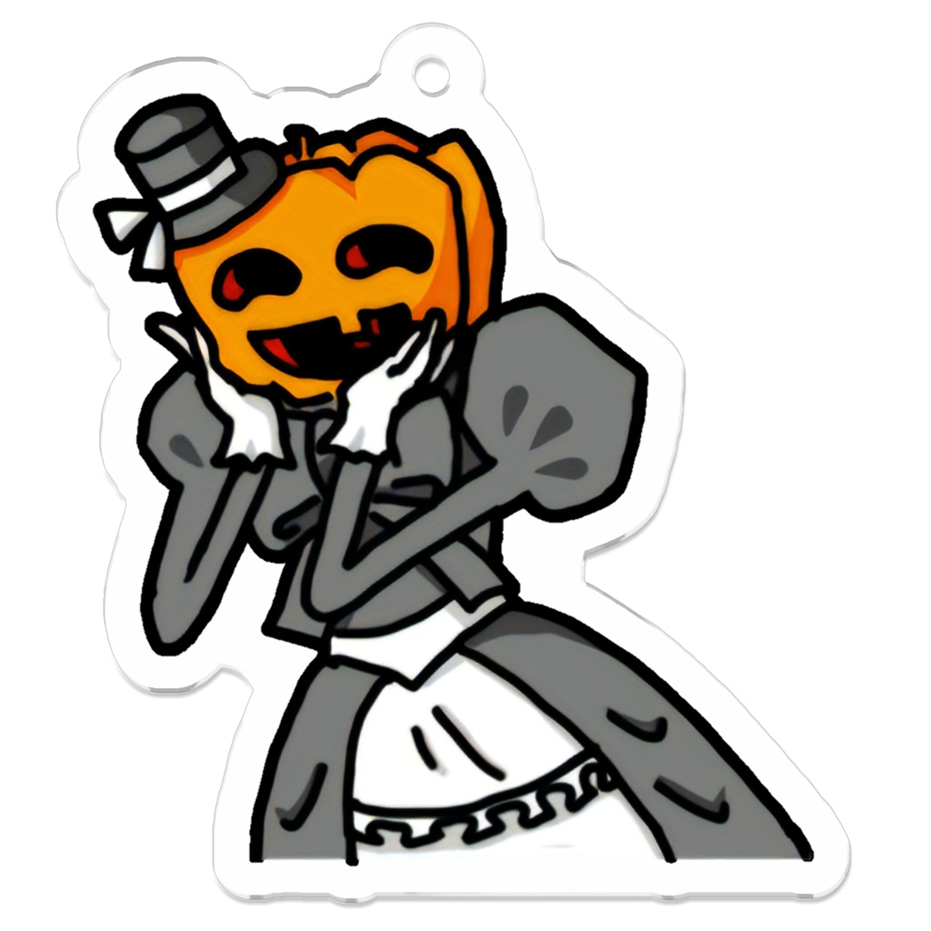 【ハロウィン】カボチャ婦人アクキー