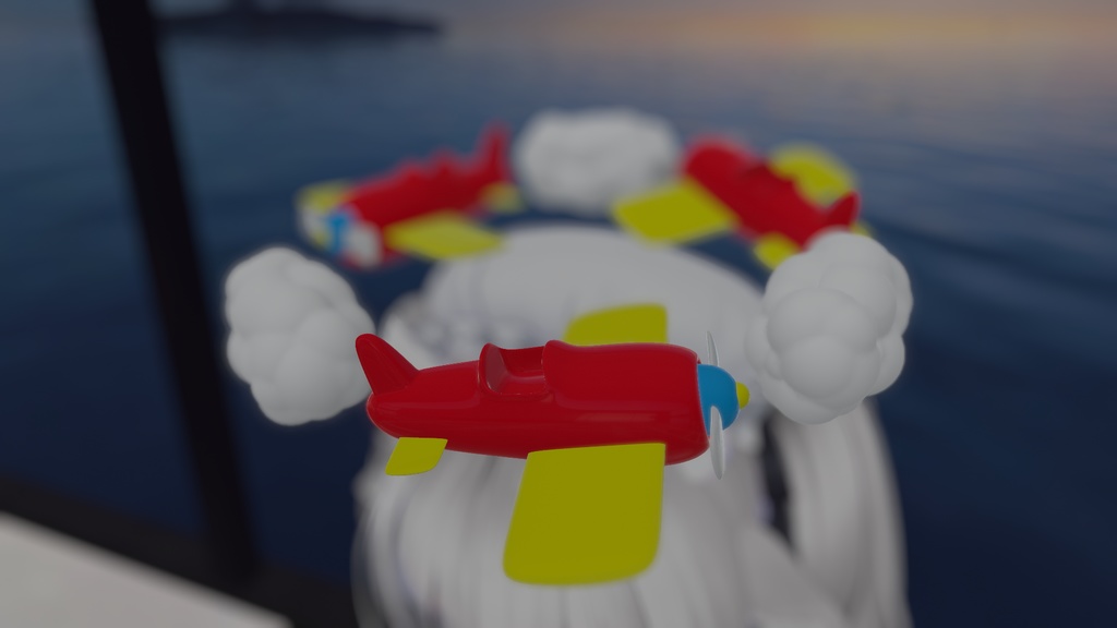 【無料】飛行機ヘイロー【回る！】【VRChat】