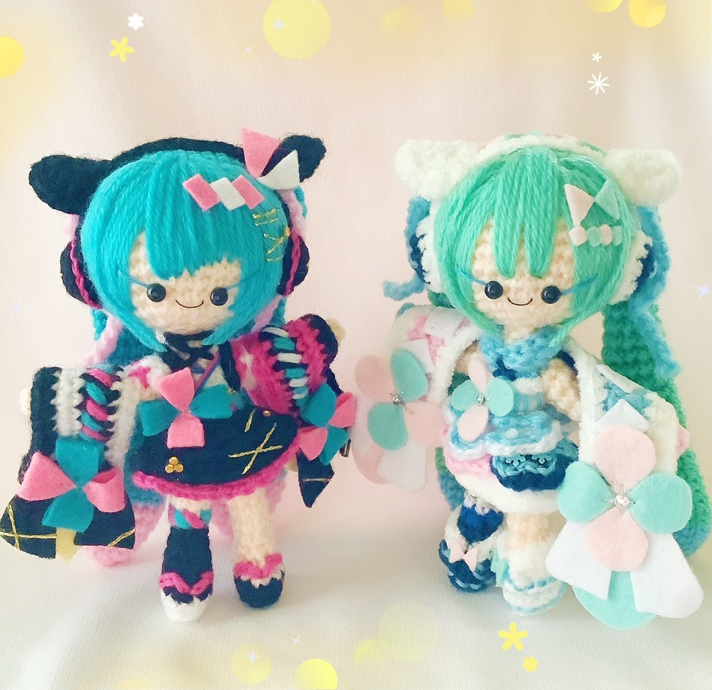マジカルミライ2020 夏まつりちゃんと冬まつりちゃんのあみぐるみ