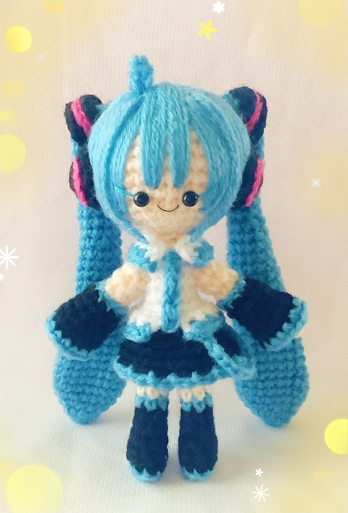 【ミクさん生誕祭記念頒布】初音ミクさんのあみぐるみ