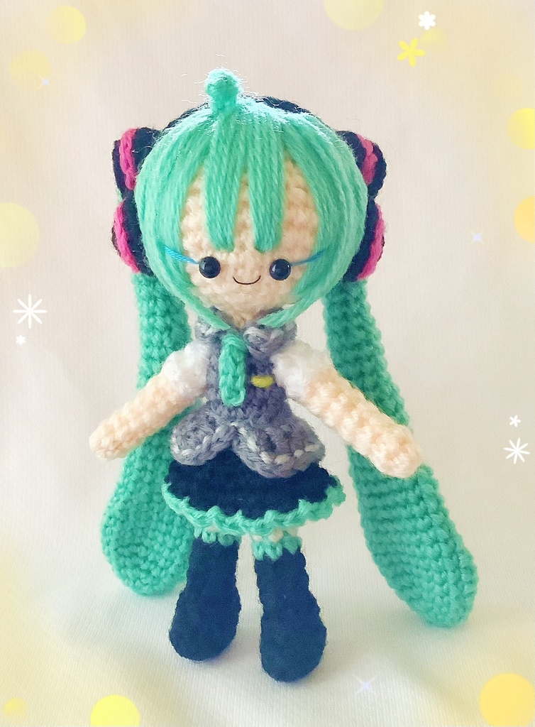 【ミクさん生誕祭記念頒布】初音ミクさんのあみぐるみ