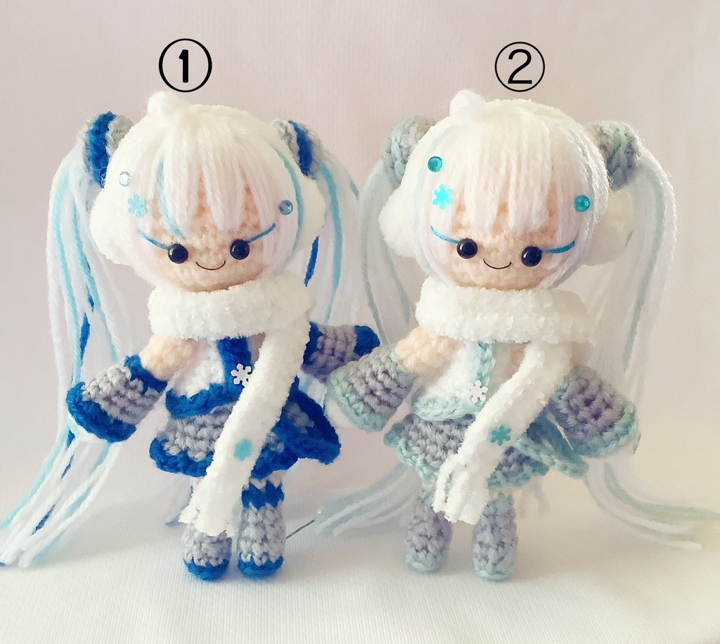 雪ミク2011マフラーちゃんのあみぐるみ