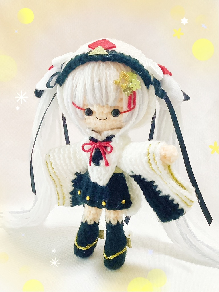 雪ミク2018タンチョウちゃんのあみぐるみ