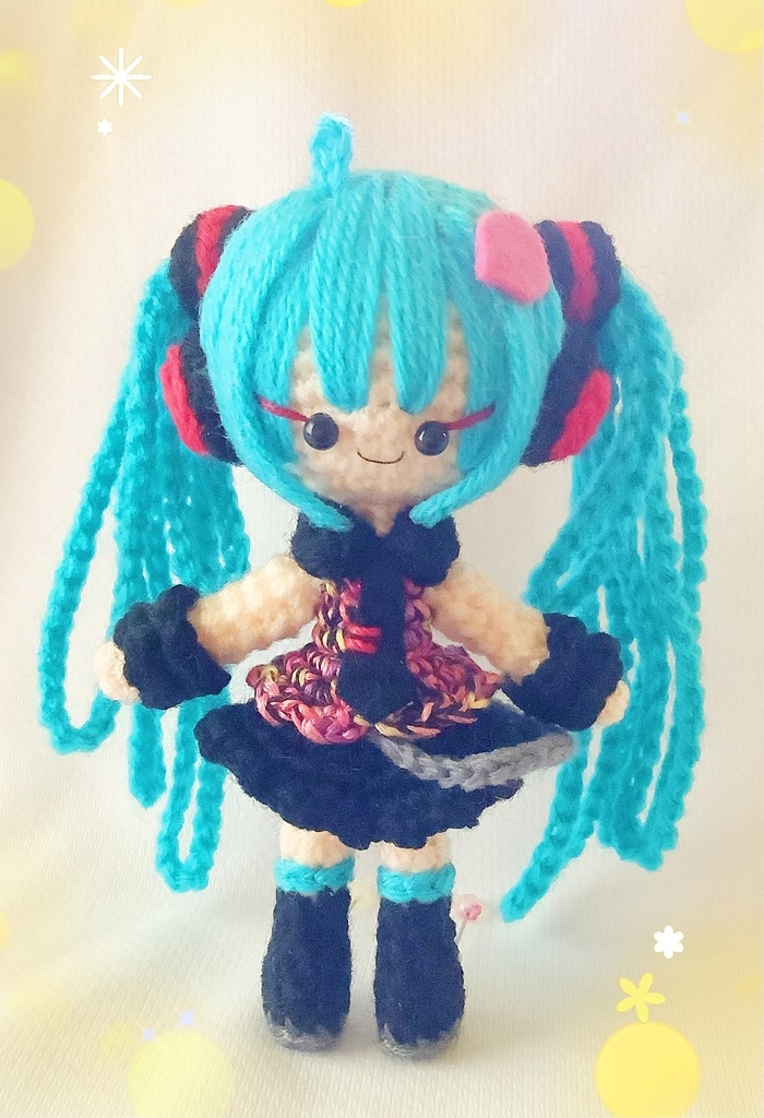 テルユアワールド　初音ミクさんのあみぐるみ