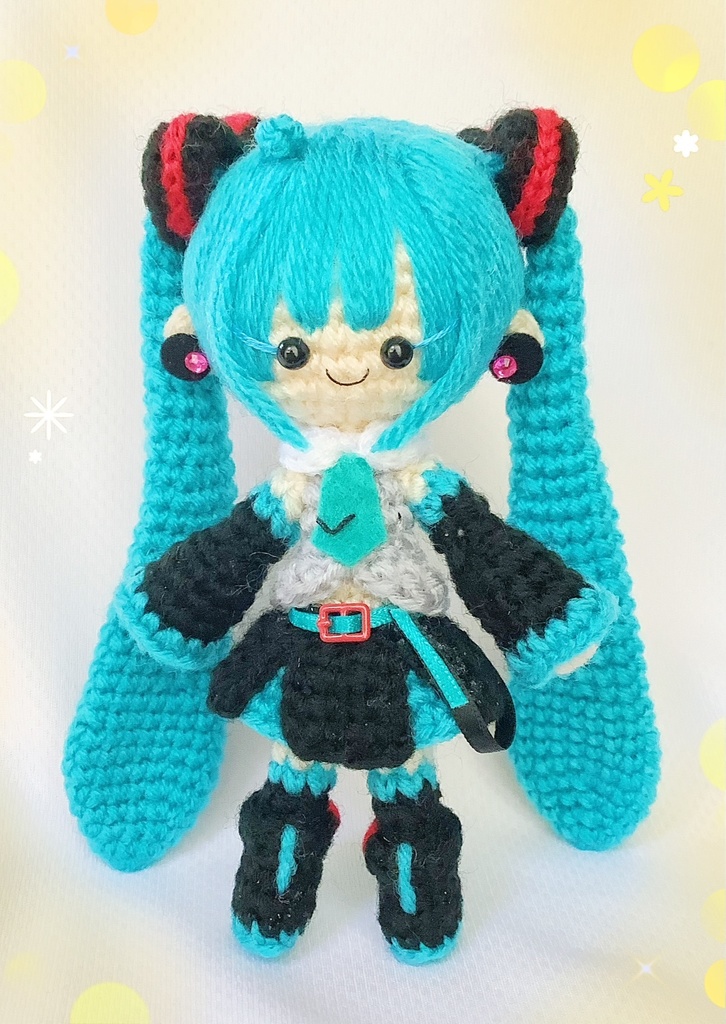 初音ミクV6さんのあみぐるみ