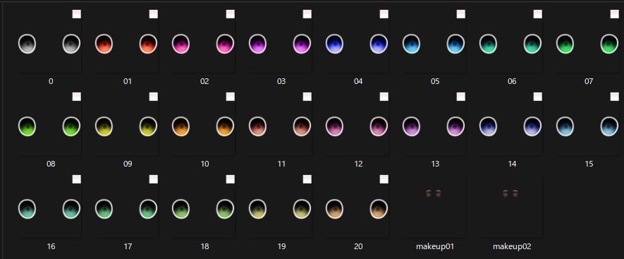 【Wolferia】【Moe】Makeup&eye texture