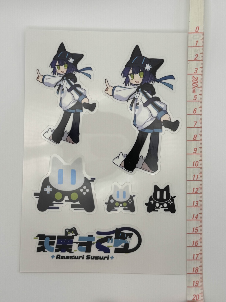 【半常設】B6サイズハーフカットシール(天栗すぐりキービジュ&ロゴ)