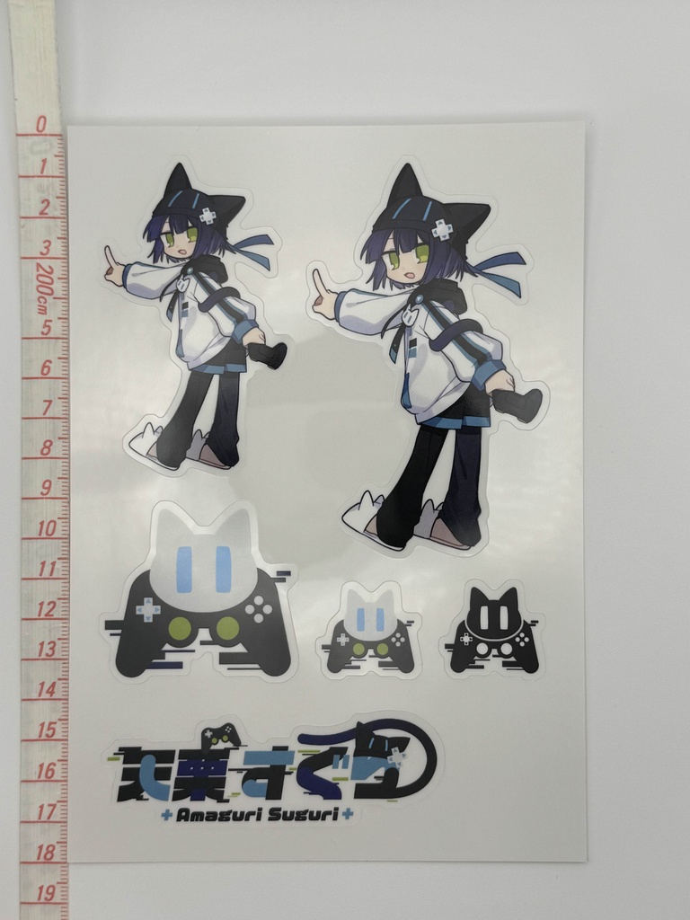 【半常設】B6サイズハーフカットシール(天栗すぐりキービジュ&ロゴ)