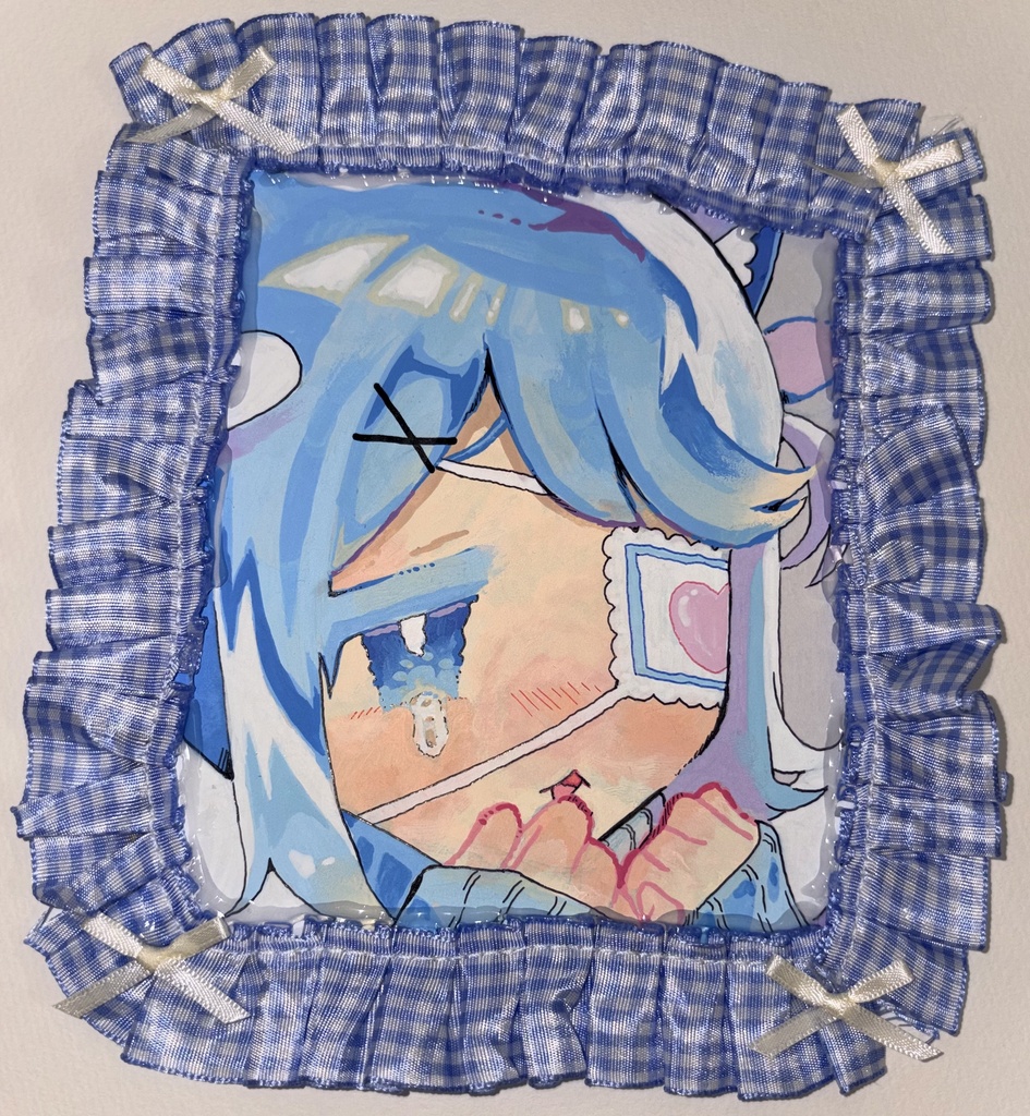 眠子ちゃんフリフリミニ色紙