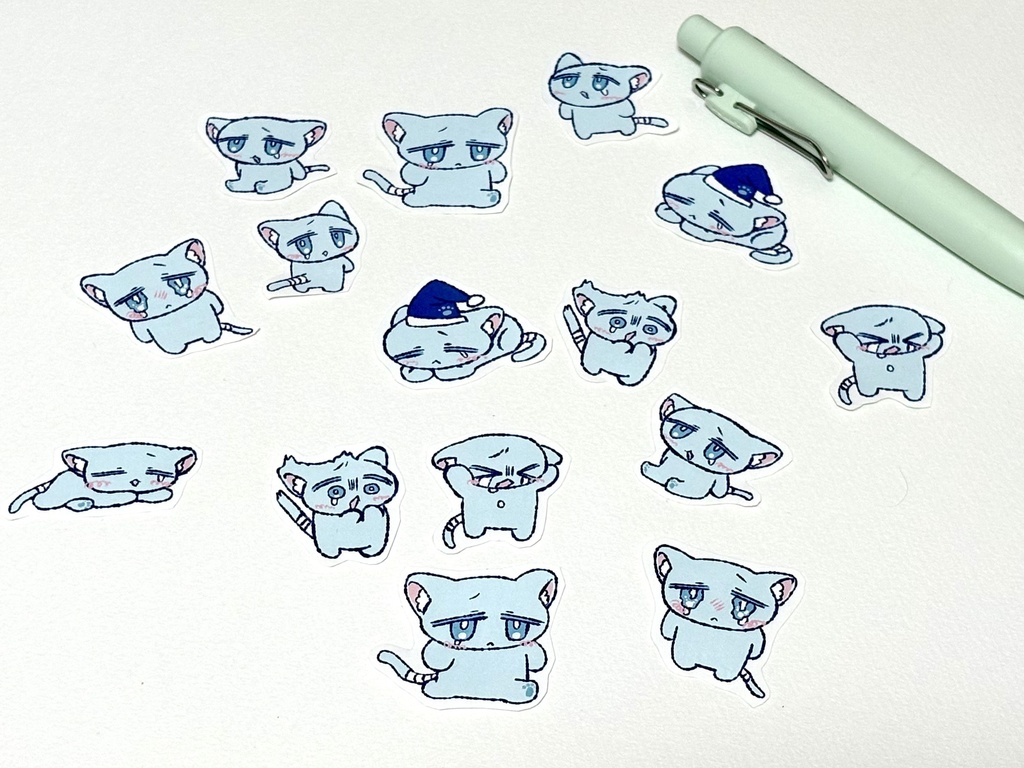 ねこねこ眠子ちゃんシール