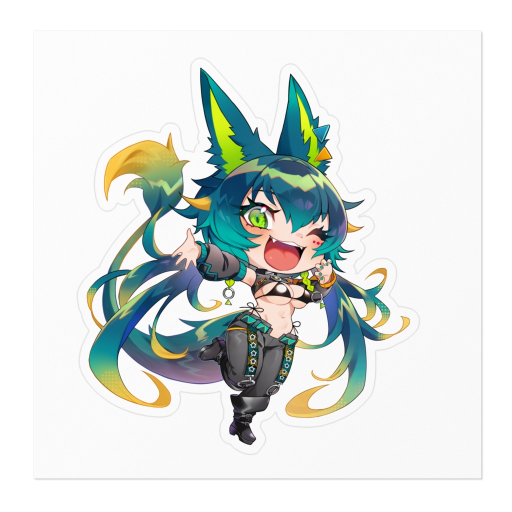 天神シニア3周年記念ステッカー通常衣装(2サイズ)