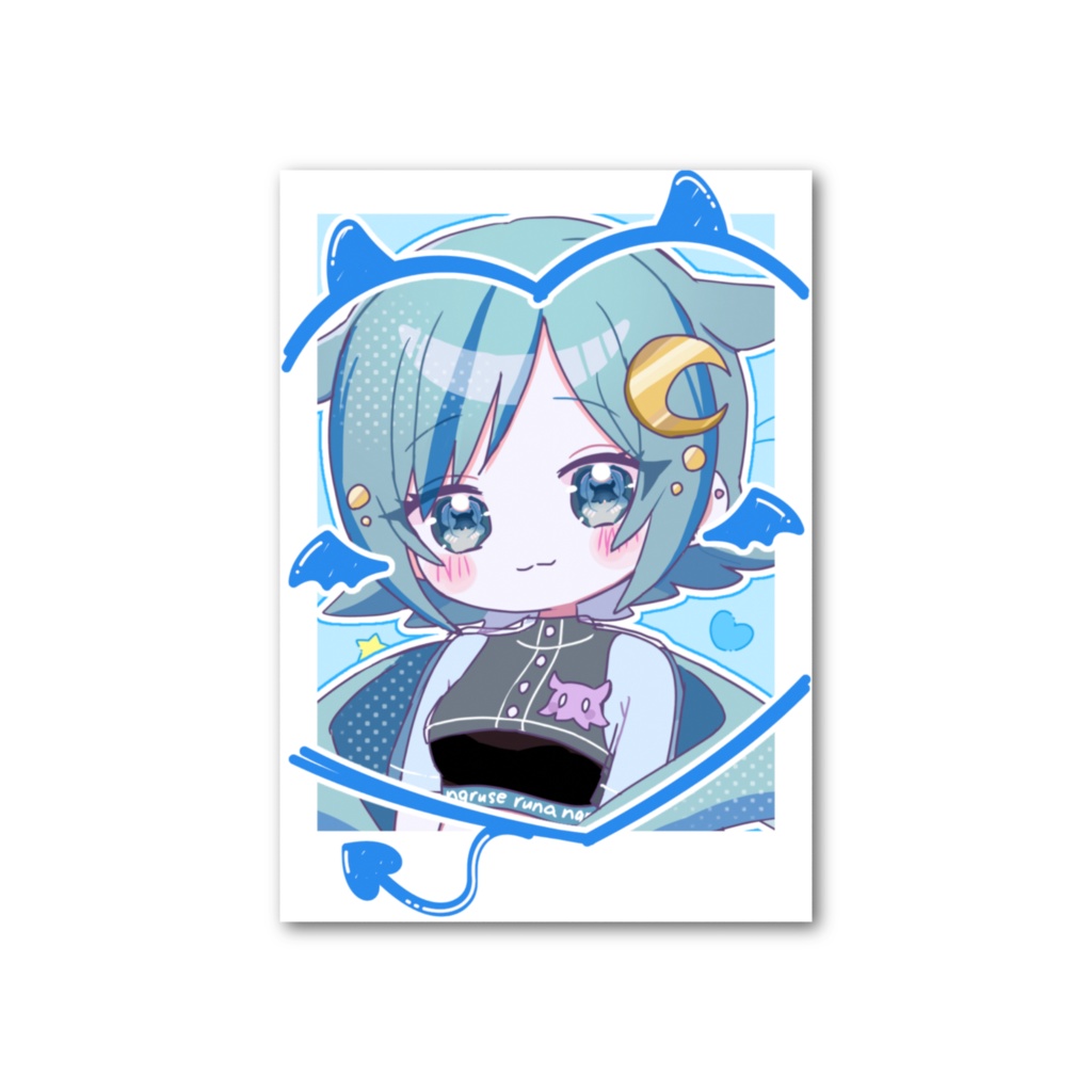 なるせミニキャラチェキ風カード🍥◝✩