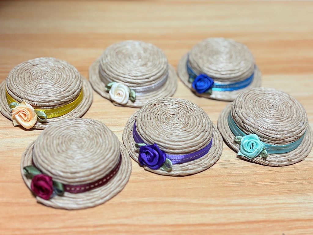 小カンカン帽（茶色）