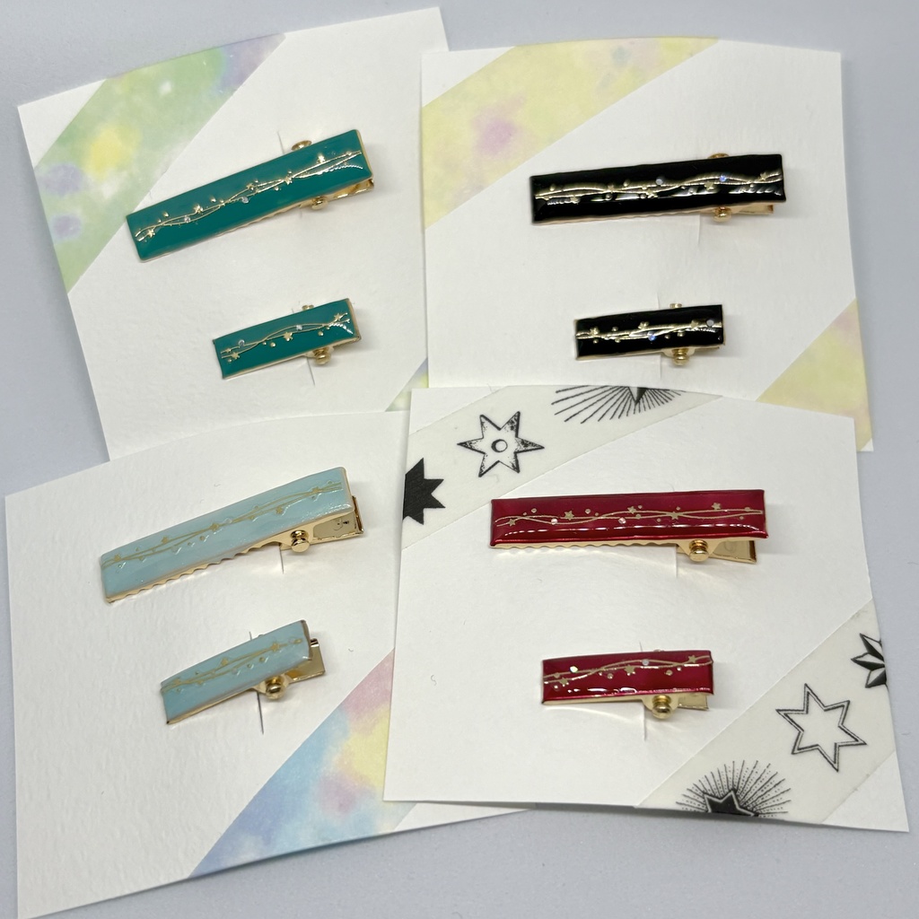 おそろいヘアクリップセット