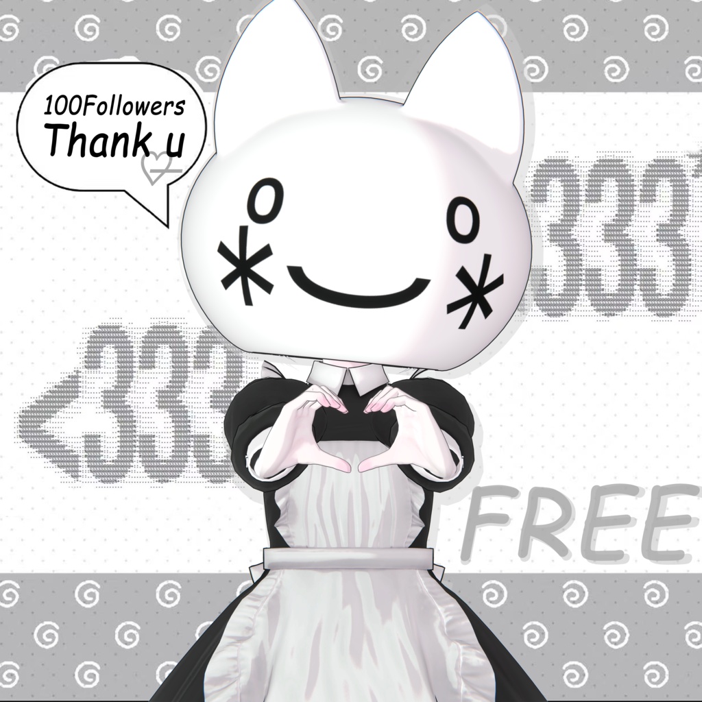 【Free】 neko head ✨100followers present✨