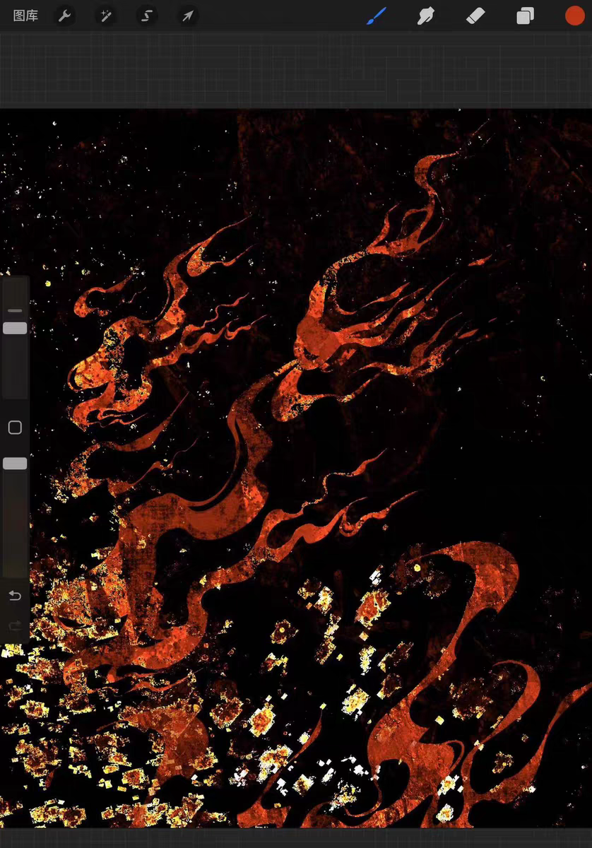 Procreateで使える風と火の質感ブラシ 19本セット - 穗穗ブラシ - BOOTH