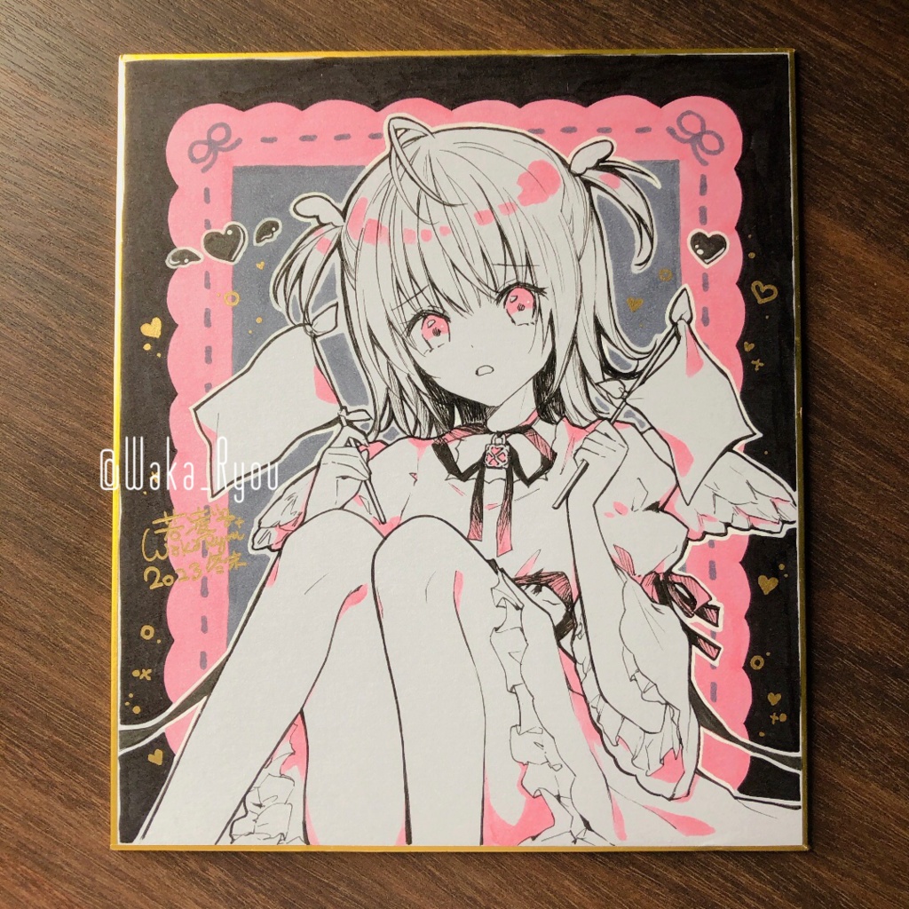 【色紙原画】アミュレットエンジェル