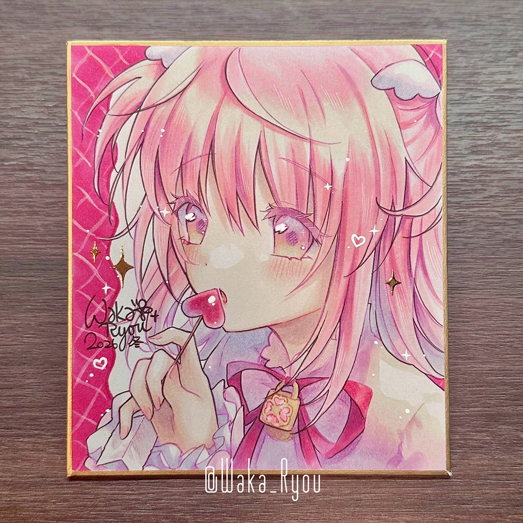 【色紙原画】アミュレットエンジェル❷