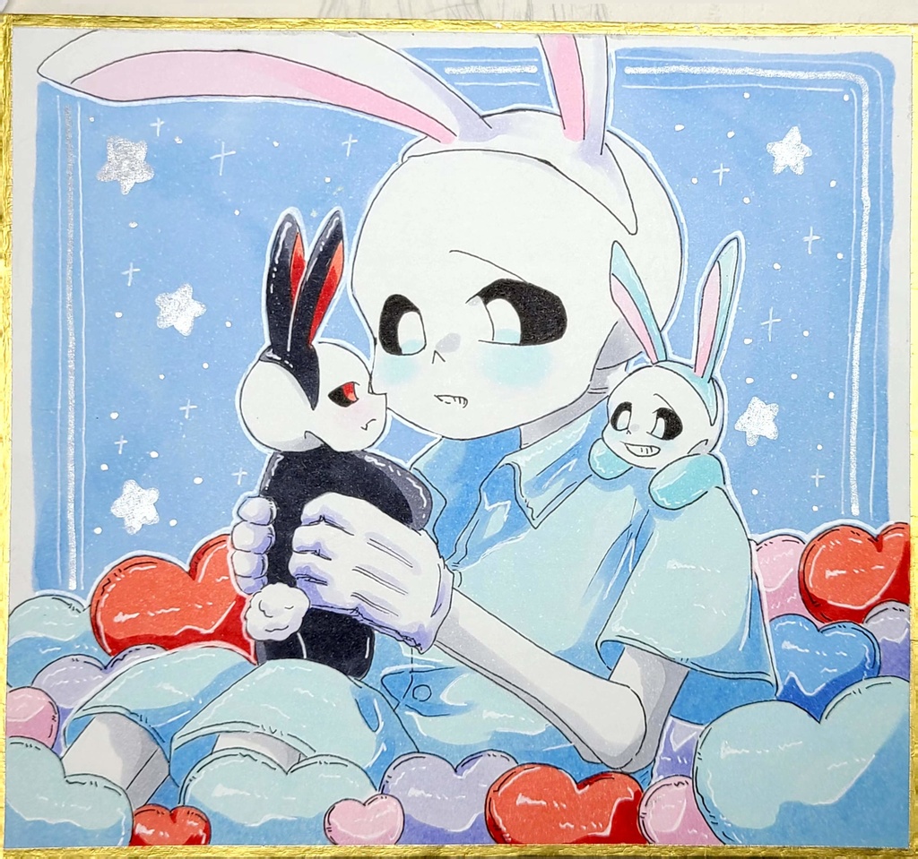 バニー色紙(カスタド)