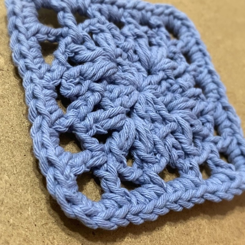 透かしスクエアコースター(スカイブルー)