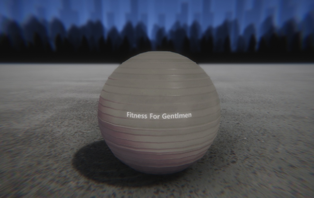 【VRC想定/3Dプロップ】バランスボール(BalanceBall)/ lilToon対応