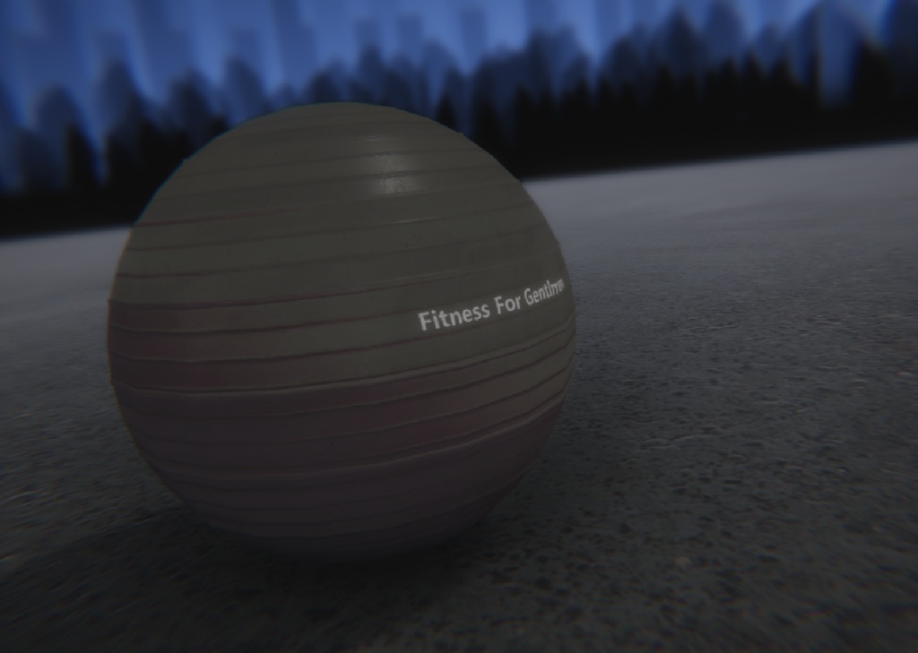 【VRC想定/3Dプロップ】バランスボール(BalanceBall)/ lilToon対応