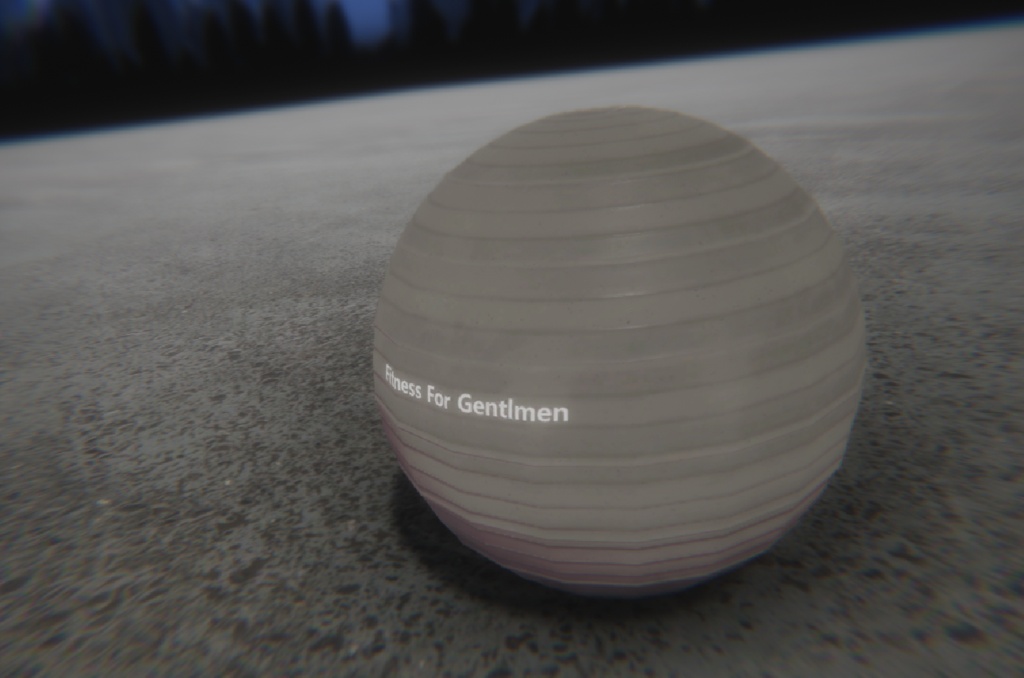 【VRC想定/3Dプロップ】バランスボール(BalanceBall)/ lilToon対応
