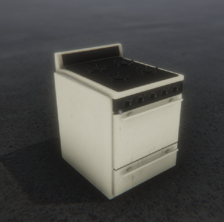 【VRC想定/3Dプロップ】キッチンストーブ(KitchenStove)/ lilToon対応
