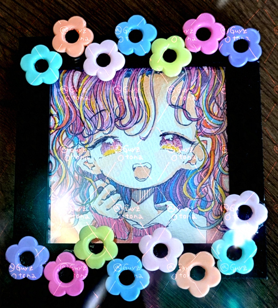 てづくり額入原画『ダイヤモンド・ディスコ』