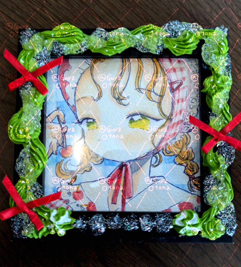 てづくり額入り原画『海へ来るはずじゃなかった』