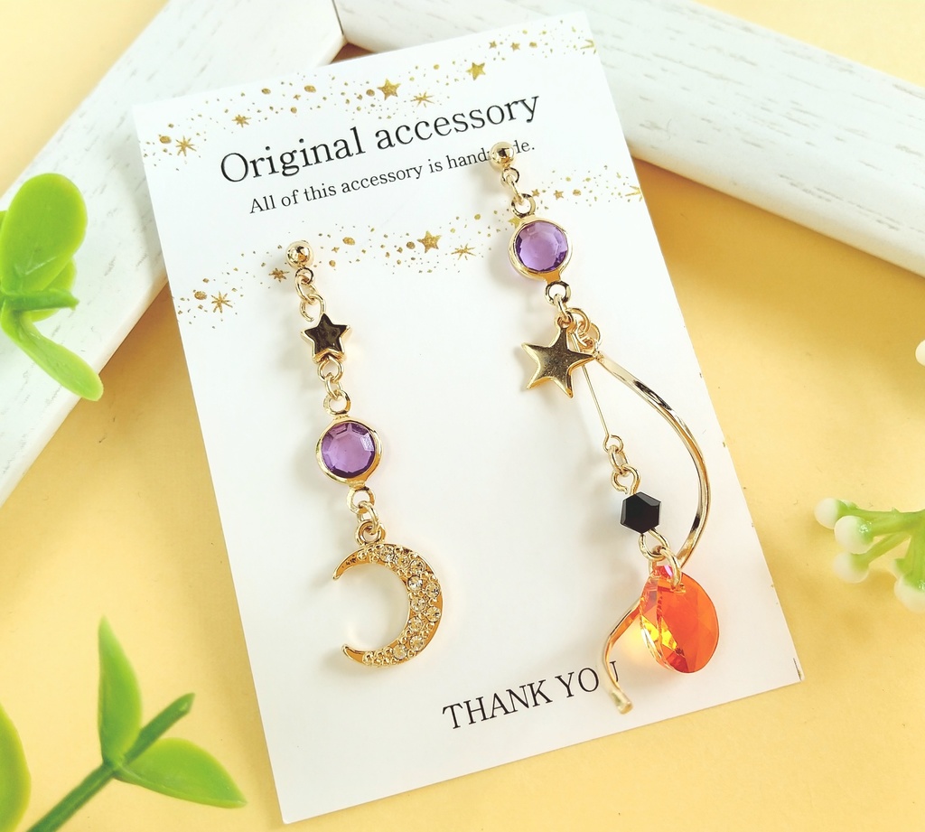 期間限定ハロウィンカラーピアス