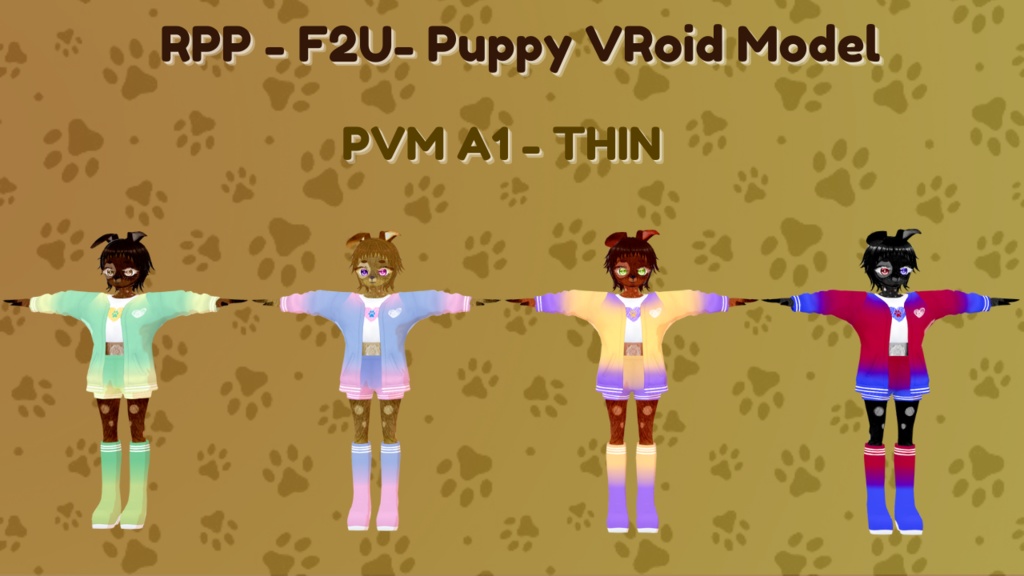 RPP - F2U - Puppy VRoid Model