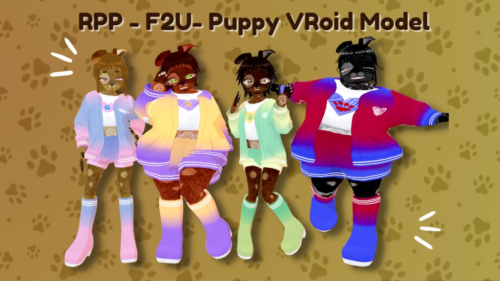 RPP - F2U - Puppy VRoid Model