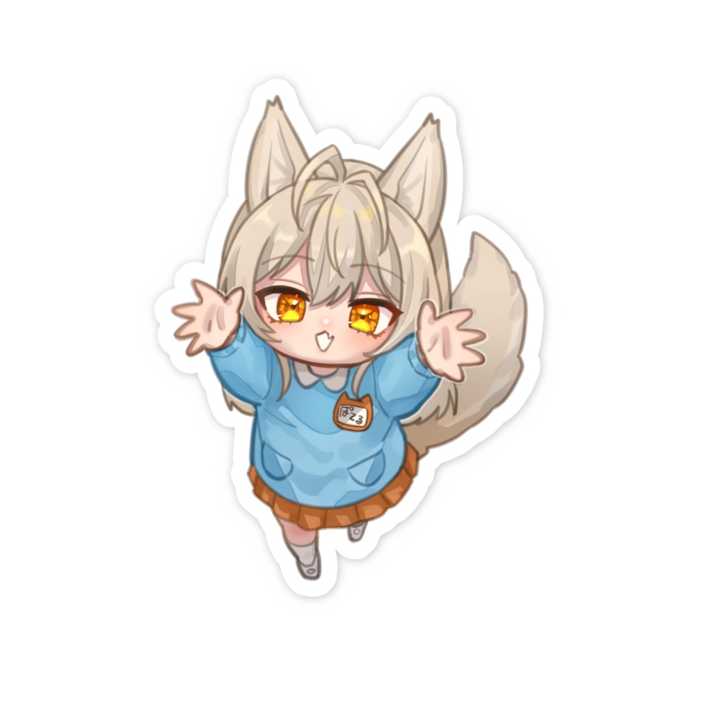 【非公式】犬丸ぽてるスマホステッカー