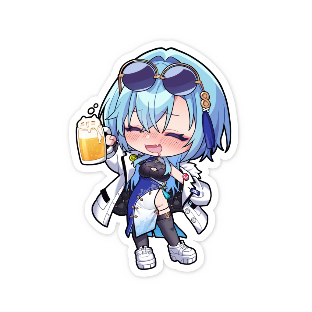 【非公式】春雨麗女スマホステッカー(酔ver)