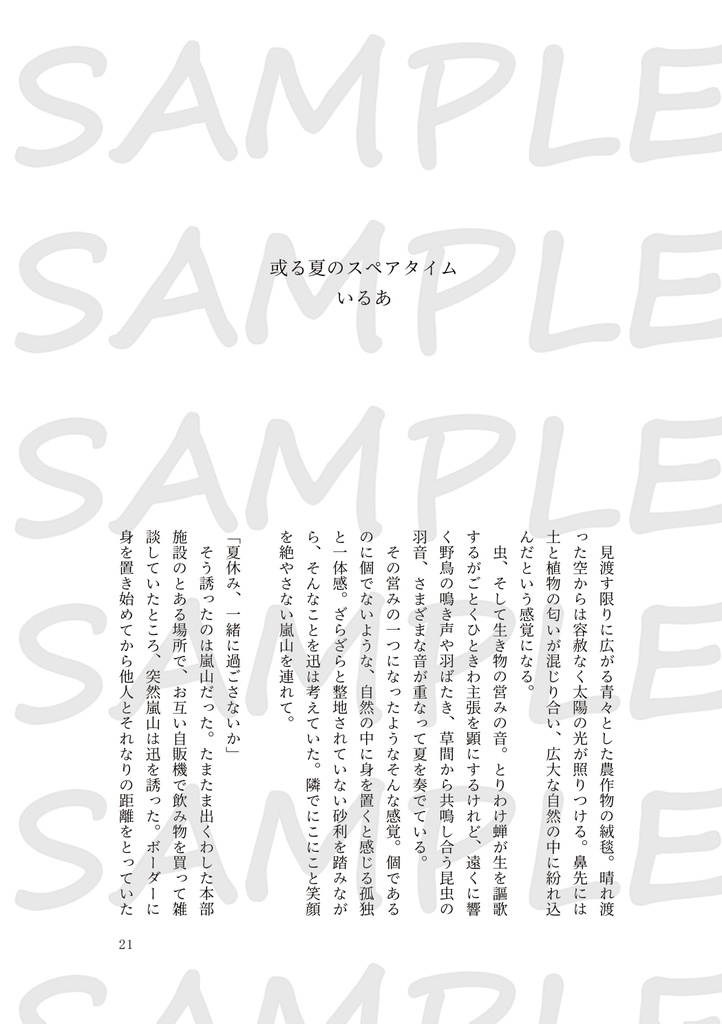 とある二人の夏模様