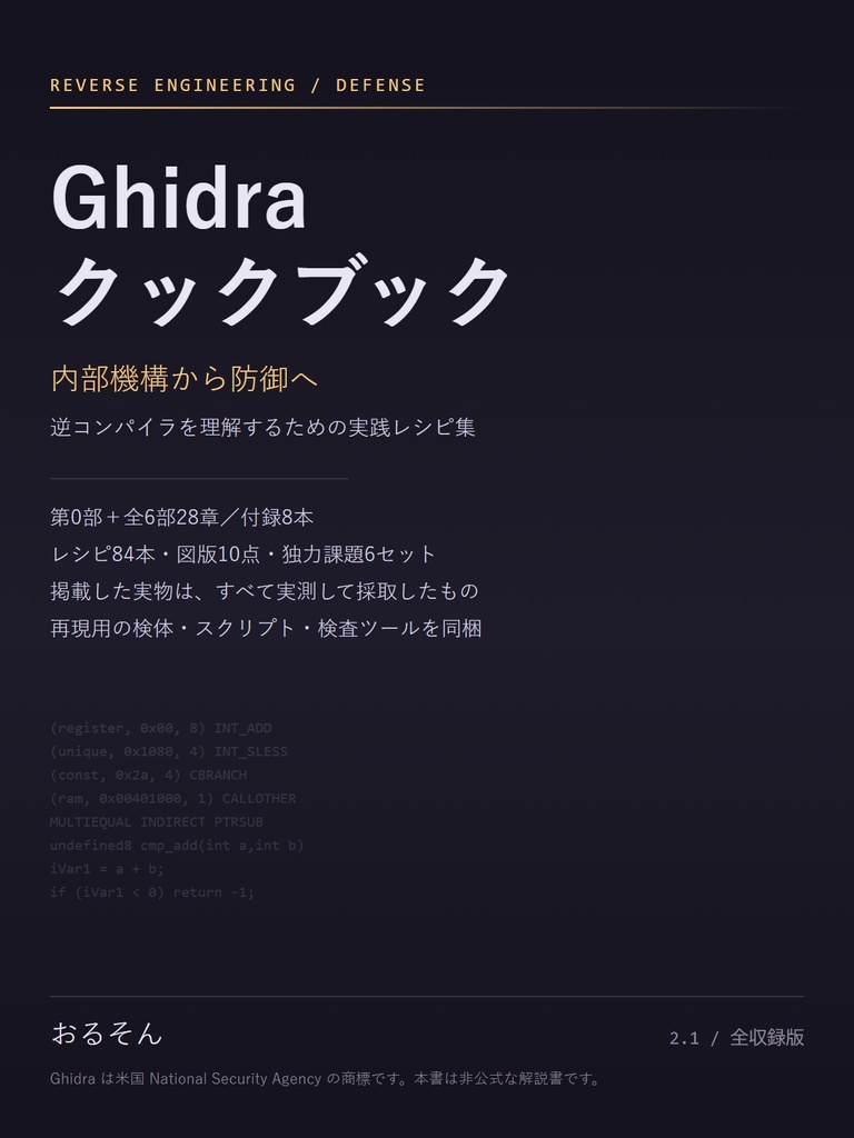 Ghidra クックブック(全収録版)