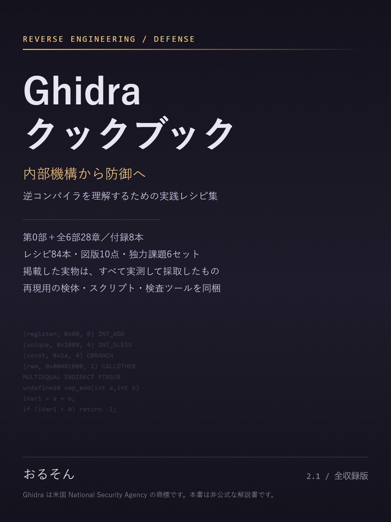 Ghidra クックブック(全収録版)